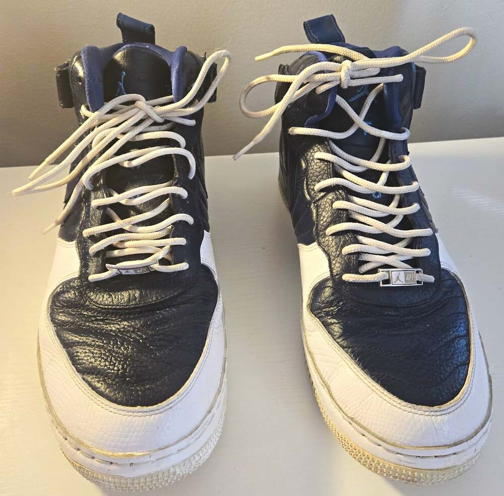 Nike Air Jordan Fusion 12 AJF12 Obsidian Blue White 2010 Men's 11.5 Sneakers